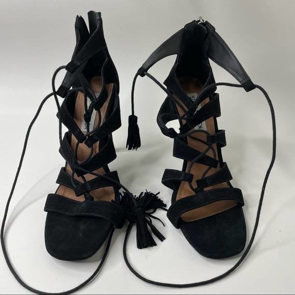 Steve Madden Faraah Laced Sandals size 7.5 - Picture 4 of 9